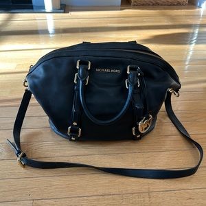 Michael Kors Black Leather Satchel